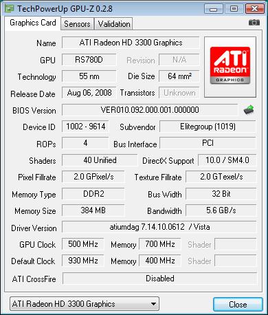  Elitegroup A790GXM-A разгон встроенного ядра 