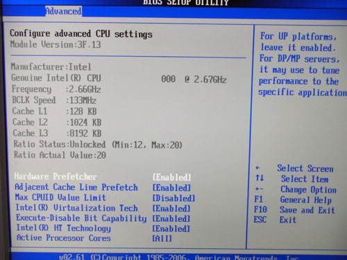  Manli X58SLI-A-E  настройки CPU 