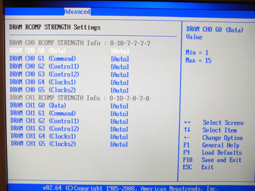  ASRock G41M-GS настройки памяти 3 