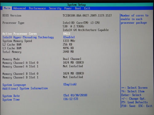  Intel DH55TC BIOS 