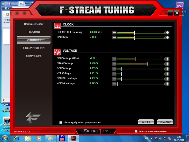  ASRock Fatal1ty P67 Professional AETU Overclock 