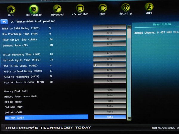  ASRock Z68 Extreme7 настройки памяти 2 