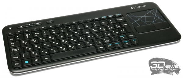  Клавиатура Logitech K400: вид сверху 