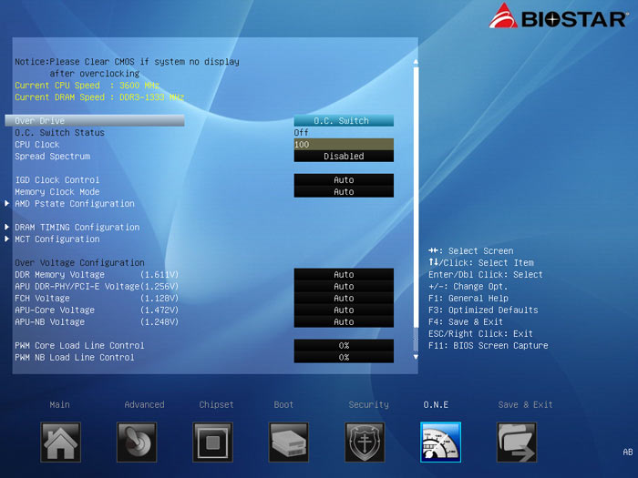  Biostar Hi-Fi A85X настройки разгона 1 