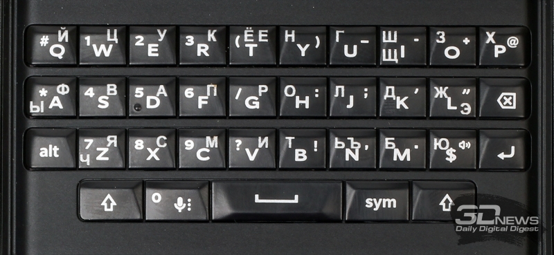  BlackBerry Priv – аппаратная клавиатура 