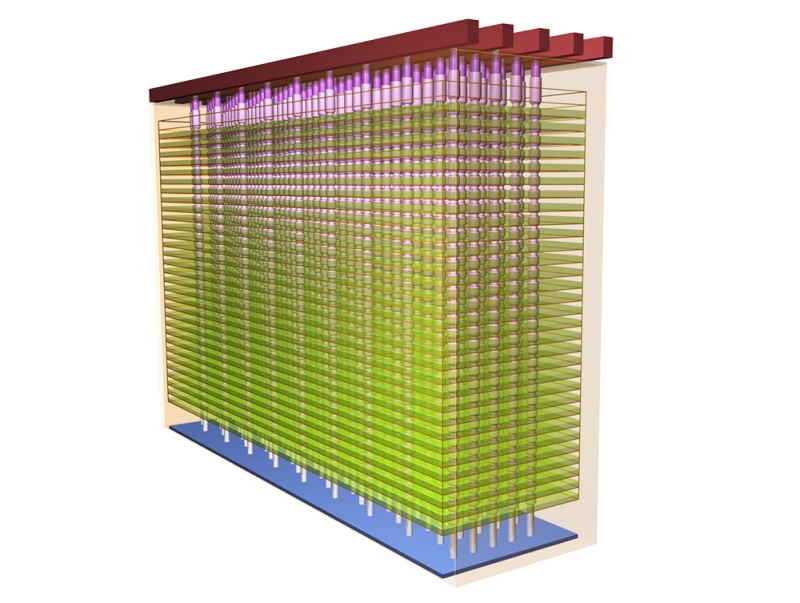  Внутренняя структура 3D NAND компаний Micron и Intel 