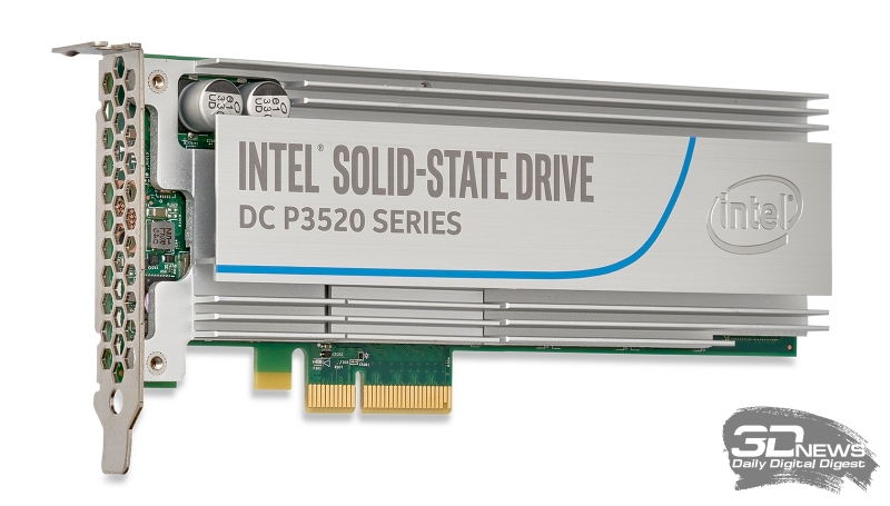  Сумма новых технологий – Intel SSD DC P3520. Один из свежих NVMe SSD компании Intel на базе 3D MLC NAND для серверного рынка 