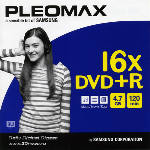  SAMSUNG PLEOMAX DVD+R 16x 