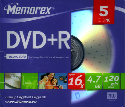  Memorex DVD+R 16x 