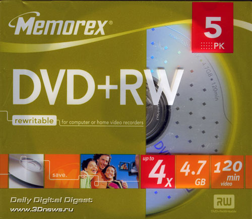  Memorex DVD+RW 4x 