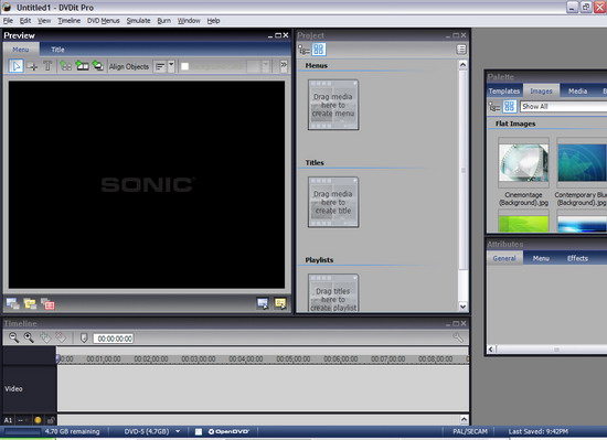  Sonic DVD it Pro 6 - окно программы DVD it Pro 6 