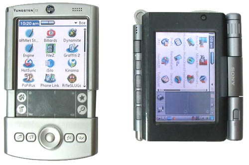  Palm Tungsten T2 & Sony Clie UX40 