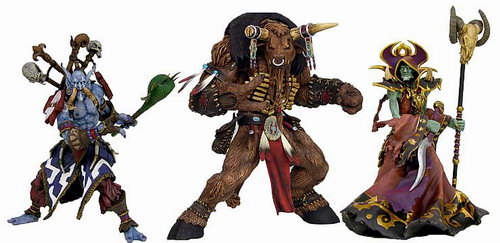  Tauren Shaman, Undead Warlock и Jungle Troll Voodoo Priest 