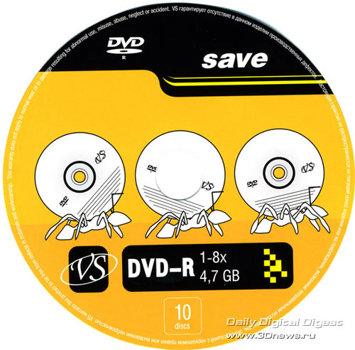  VS DVD-R 8х 